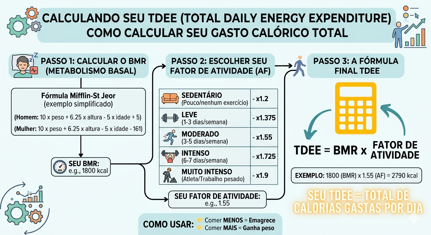 Exemplo de cálculo de TDEE